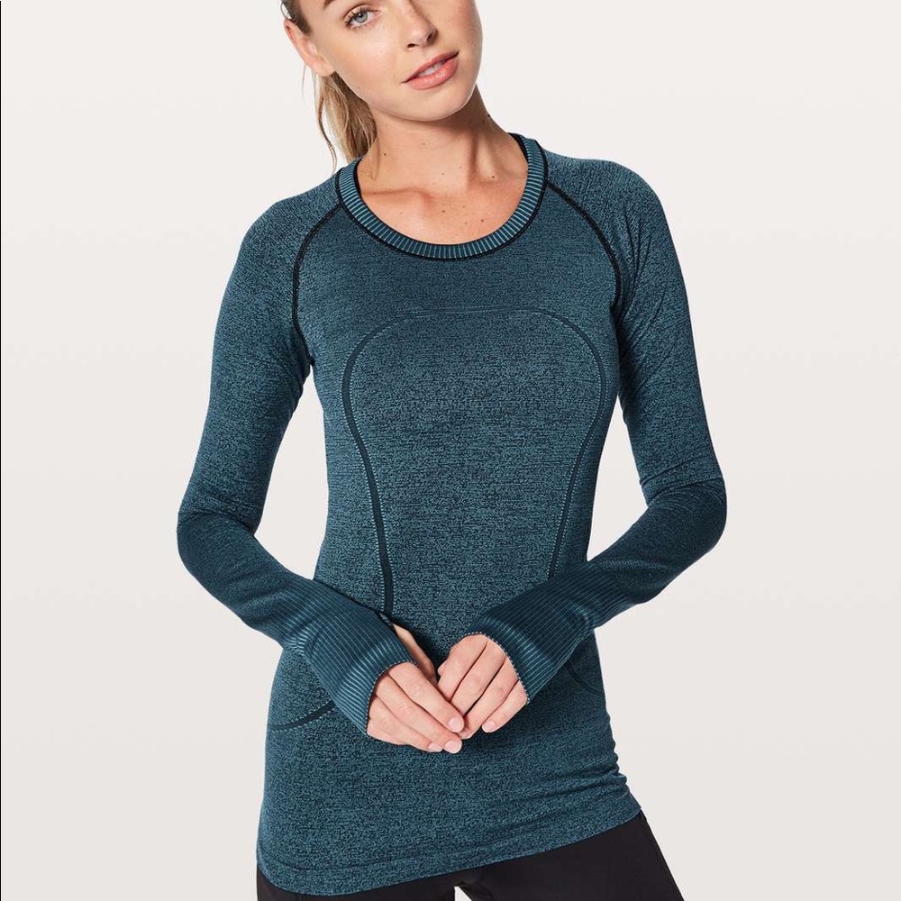 Lululemon swiftly tech long sleeve teal